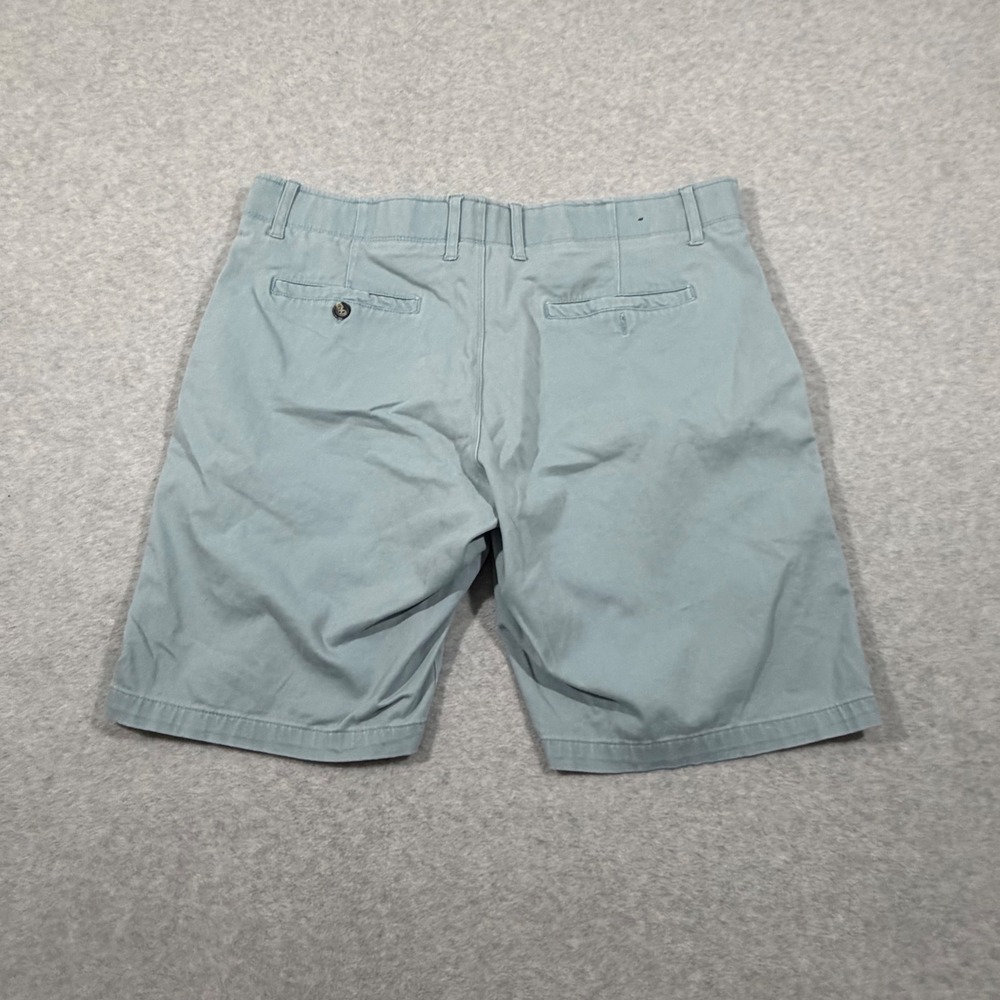 Nat Nast Shorts Mens 36 Blue Good Cotton Spandex Flat Front Chino Luxury Casual - Picture 9 of 10